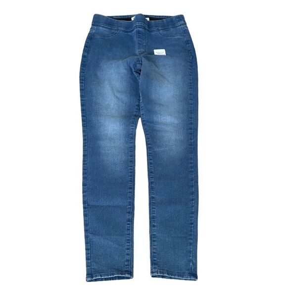 Old Navy Mid Rise Slimming Effect Waistband Super Skinny Jeans Size 6 Tall NWT - Picture 2 of 12